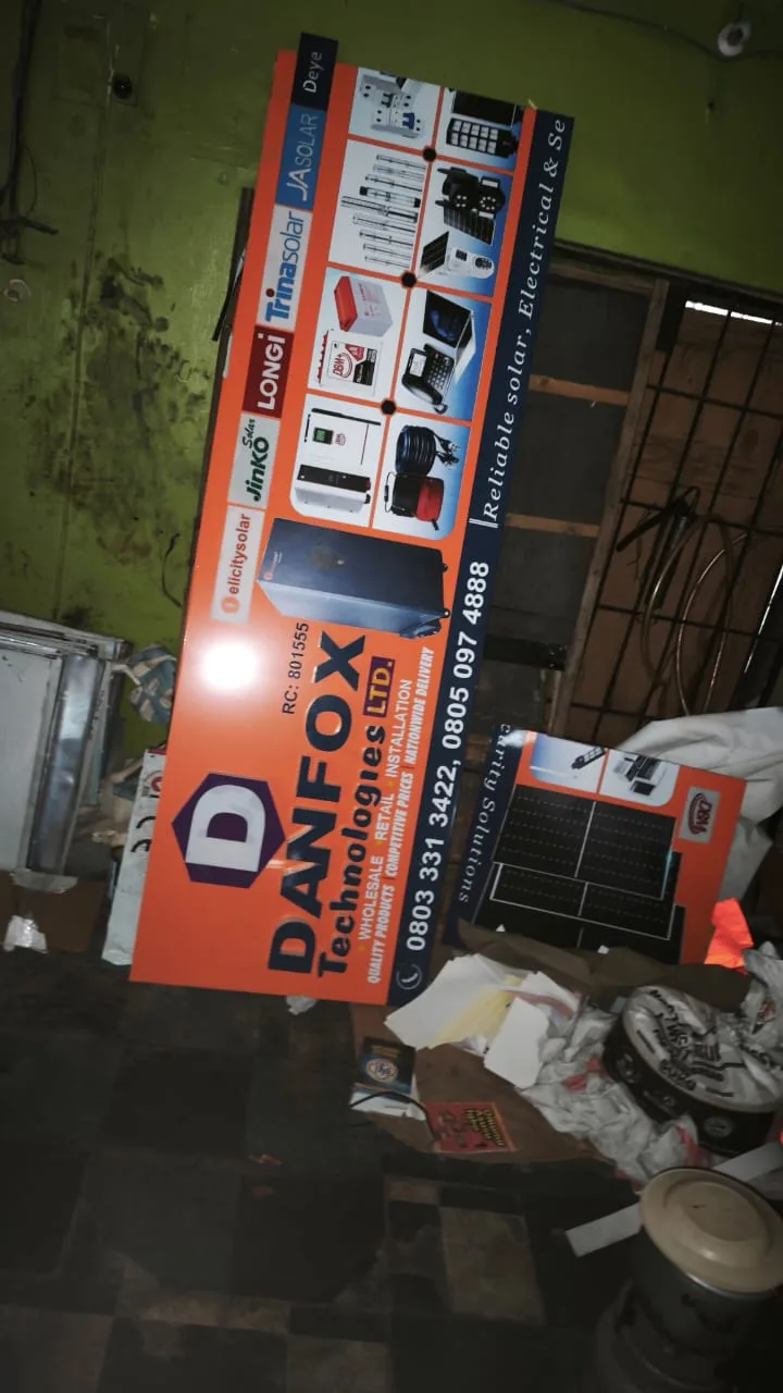 Danfox technologies commercial signboard