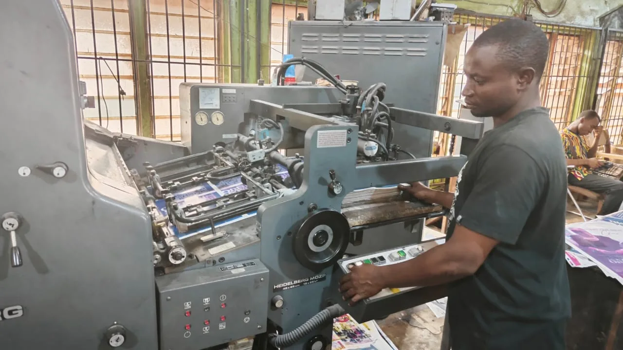 Heidelberg MOZP offset printing press