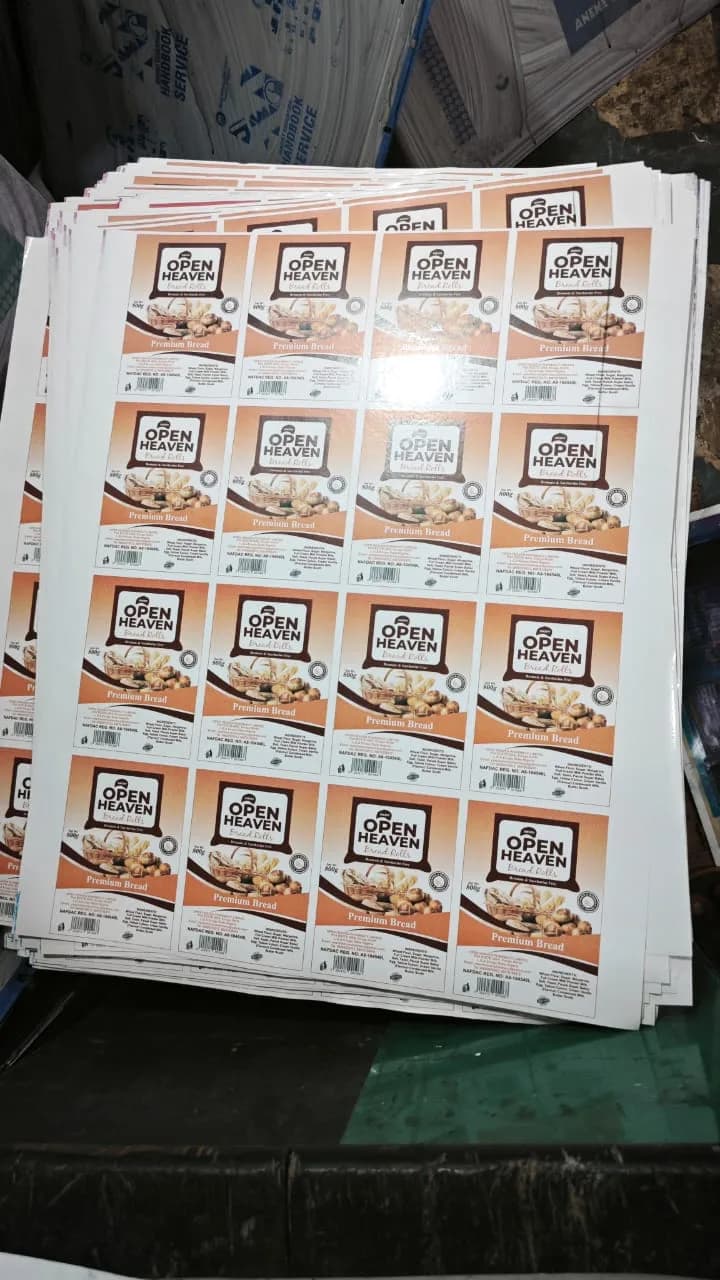 Product packaging labels and stickers