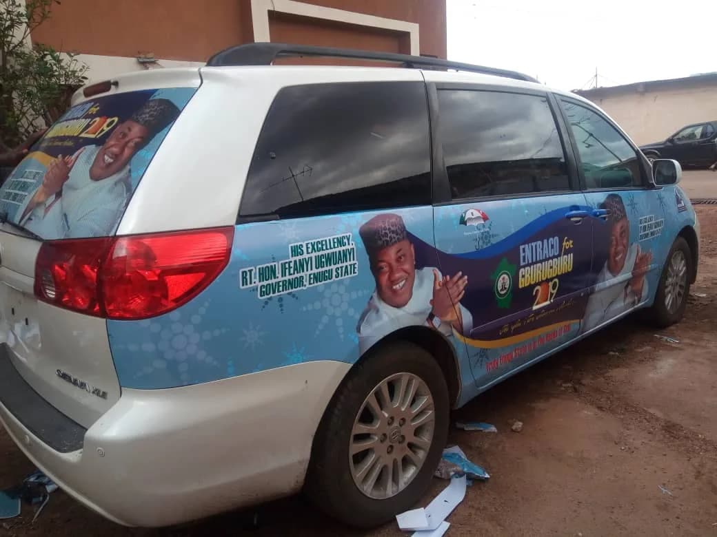 Full commercial vehicle branding and car wrap